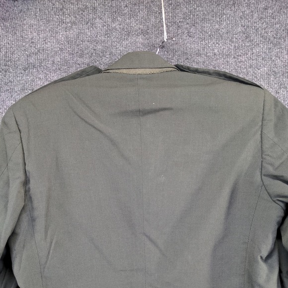 U.S. Army Tropical Dress Coat Green Size 34 Short Poly Wool Blend Uniform - Picture 6 of 14